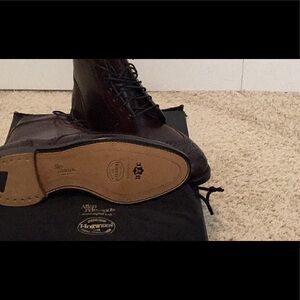 Allen Edmonds Dalton wing tip boots. Genuine Shell Cordovan leather.